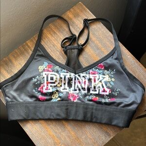 PINK Victoria's Secret Black Floral Women's Bralette
